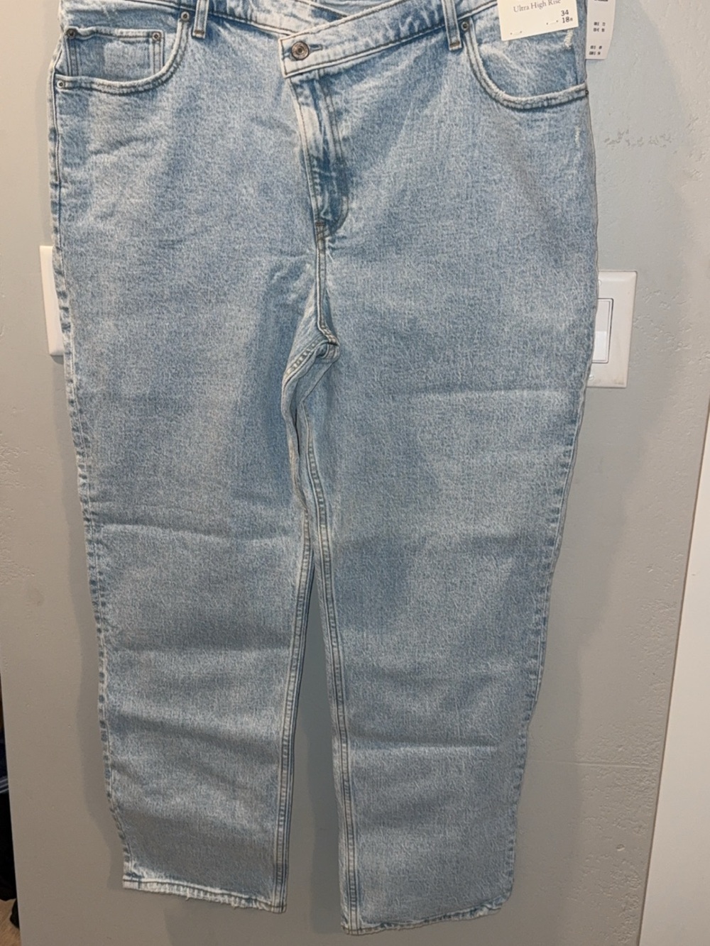 Abercrombie & Fitch Light Blue Straight Leg Jeans